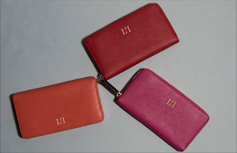 Porte-monnaie zippés : Corail, rouge et fuchsia